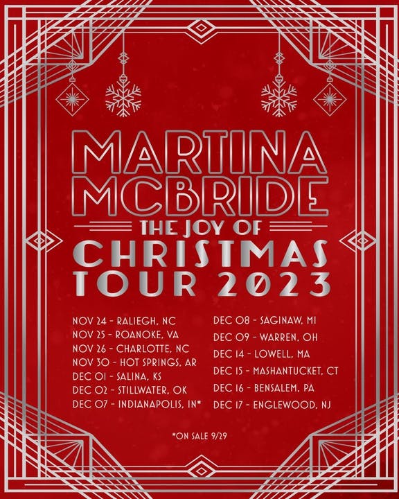 Martina McBride The Joy of Christmas Tour